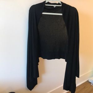 BCBGMaxAzria Black open cardigan